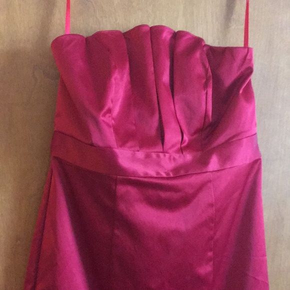 Strapless Red Cocktail Dress - The Limited - Picture 2 of 5